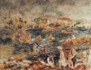 Pierre Renoir The Beach at Guernsey painting